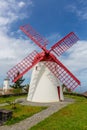 Pico Vermelho windmill on the coast of Sao Miguel Island