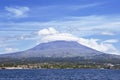 Pico volcano view from the sea, Pico island, Azore