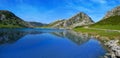 Picos de Europa Enol lake in Asturias Spain Royalty Free Stock Photo