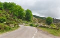 Picos de Europa mountain roads Royalty Free Stock Photo