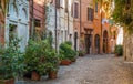 The pictiresque Rione Trastevere on a summer morning, in Rome, Italy.