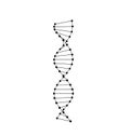 Pictogram of DNA Symbol Isolated Royalty Free Stock Photo