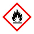 Pictogram for flammable substances