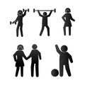 pictogram people exercises