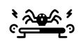 Robotic Spider Icon Symbolizing a Computer Virus, vector design Generative AI Royalty Free Stock Photo