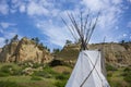 Pictograph Cave, Billings, Montana during a summer day Royalty Free Stock Photo