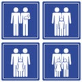 Pictograph; family - 2 dads