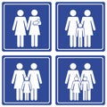 Pictograph; Family - 2 moms