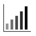 Pictograph of graph Royalty Free Stock Photo
