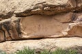 Pictograph painel in Sego Canyon near Thompson Springs, Utah