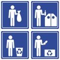 Pictograph - recycle, male