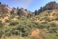 Pictograph State Park outside of Billings, Montana in Summer Royalty Free Stock Photo