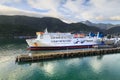 Picton, New Zealand. An Interislander Ferry in Port