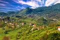 Pictoresque landscape of Samobor hills Royalty Free Stock Photo