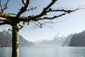 Pictoresque view on Lake Lucerne near Brunnen Royalty Free Stock Photo