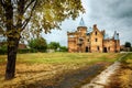 Pictorial autumn landscape with old castle.