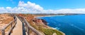 Pictorial coastal path Costa Vicentina, west algarve portugal Royalty Free Stock Photo