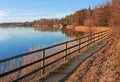 Pictorial lake seehamer see, germany