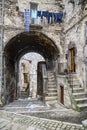 Pictorial old streets of the Italian villages of Scanno Royalty Free Stock Photo