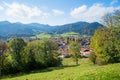 Pictorial tourist resort Schliersee, tourist destination upper bavaria in beautiful alpine landscape