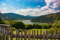 Pictuesque landscape with mountains and lake Royalty Free Stock Photo