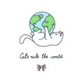 Cats rule the world Royalty Free Stock Photo