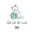 Cats rule the world Royalty Free Stock Photo