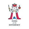 King Of The Internet Royalty Free Stock Photo