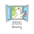 Spring cleaning Royalty Free Stock Photo