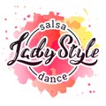 Lady Style Salsa Dance Royalty Free Stock Photo