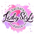 Lady Style Bachata Dance Royalty Free Stock Photo