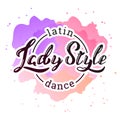 Lady Style Latin Dance Royalty Free Stock Photo