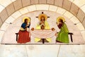 Picture above the door of Latrun Trappist Monastery