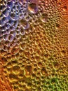 Picture of abstract colorful blur and like a grain of sand background of waterdroplets. Royalty Free Stock Photo