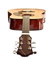 Picture of acoustic guitar, isolated Royalty Free Stock Photo