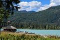 A picture of an aerodrome beside the Green lake.