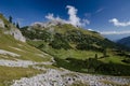 Haidachstellwand peak in Rofan Alps, The Brandenberg Alps, Austria, Europe Royalty Free Stock Photo