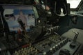 Airplane cockpit in a vc-10