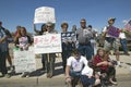 Picture of anti-Bush political rally in Tucson, AZ with anti-President George W. Bush signs in Tucson, AZ