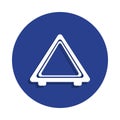 picture of automobile emergency stop icon in badge style. One of Cars repear collection icon can be used for UI, UX