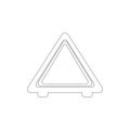 picture of automobile emergency stop outline icon. Elements of car repair illustration icon. Signs and symbols can be used for web