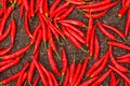 a picture of autumn red pepper drying