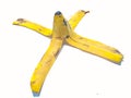 A picture of banana rind ,