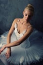 Picture of a beautiful ballet dancer. Royalty Free Stock Photo