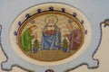 Picture of a beautiful religious fresco in Bratislava, Slovakia