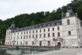 Picture of the beautiful town hall of Brantome a famous touristic village located in south-west of France.