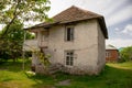 Picture of beautiful village house with garden. Azerbaijan village in summer time Royalty Free Stock Photo