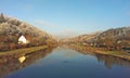 Picture of Berounka river in sunny winter morning