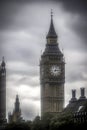 Big Ben great bell clock at the Palace of Westminster in London England Royalty Free Stock Photo