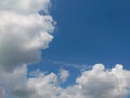 Picture  big cloud in the summer sky Royalty Free Stock Photo